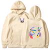 Sudaderas con capucha de The Amazing Digital Circus para mujer hombre sudaderas gráficas de conejo lindo ropa Y2k pulóveres sueltos de manga larga de dibujos animados