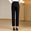 Past Women's Elastic Waist Casual Cropped Pants