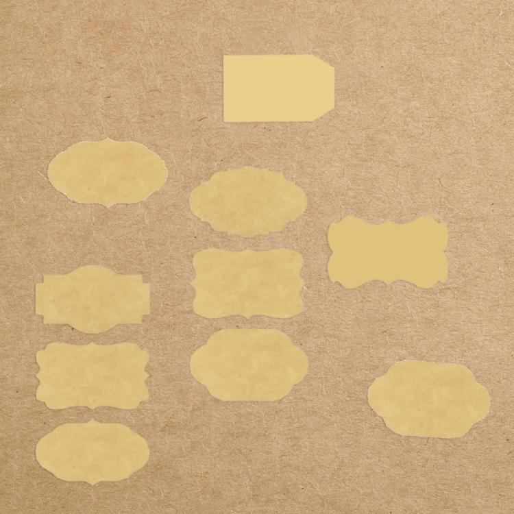 Writeable Sticker Gift Sticker Jams Label Adhesive Label Sticker Household Labels for Gift Bag Envelopes