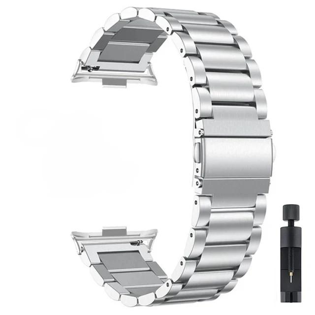 

Металлический ремешок для Redmi Watch 5/Redmi Watch 4 Регулируемый браслет из нержавеющей стали для Xiaomi Mi Band 9 Pro/Mi Band 8 Pro For Redmi Watch 5 серебряный