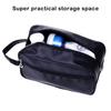 Nylon Toiletry Storage Bag Portable Zipper Solid Color Multi-pocket Lifting Strap Travel Cosmetic Sundries Bags Container