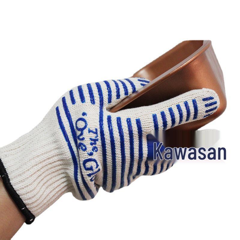 Aramid High-Temperature Resistant Non-Slip Silicone Oven and Barbecue Gloves