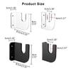 Wall Mount Skateboard Hanger Horizontal Skateboard Deck Display Rack Skateboard Hooks Hanger for Skateboard Deck Storage