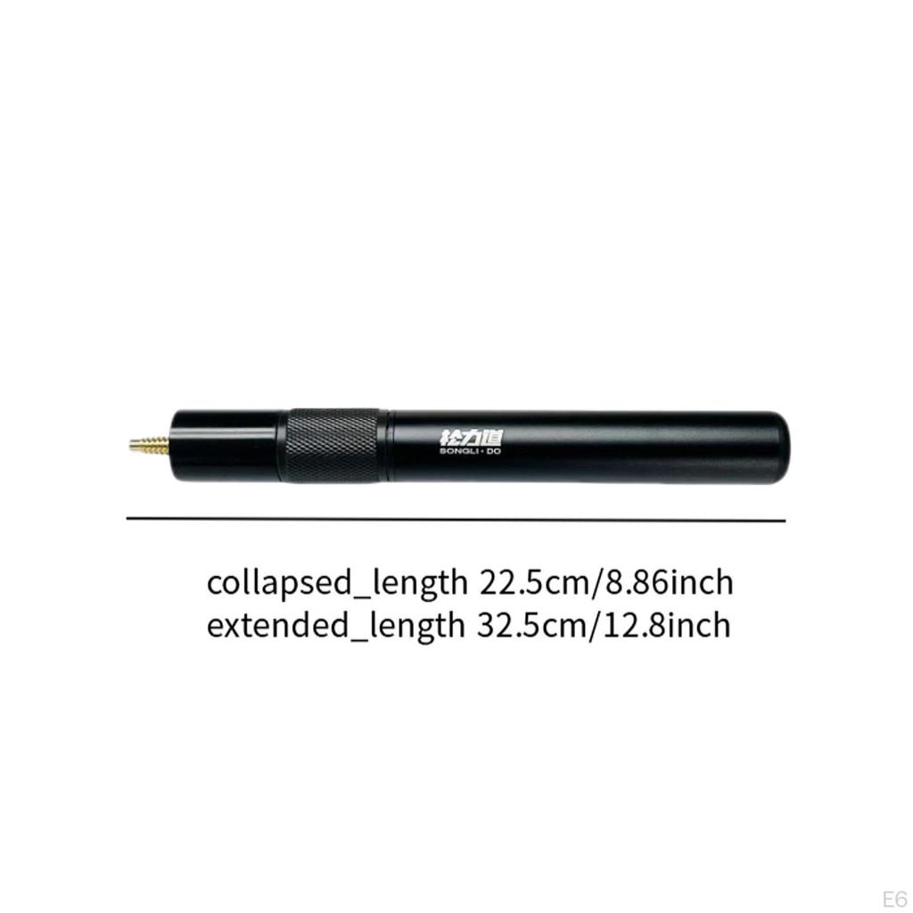 Pool Cue Extension Retractable Practice Compact Billiards Blue Black