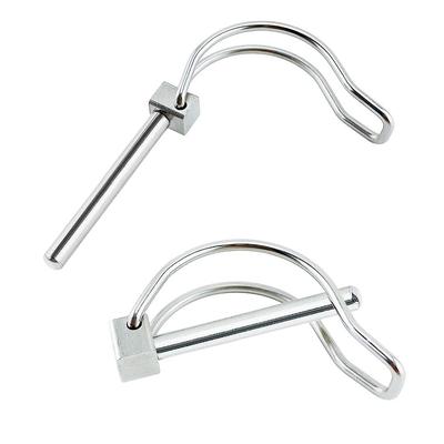 2 Pcs 316 Stainless Steel Quick Lock Release Pin – Coupler Safety Pin For Trailer, Boat, Bicycle Stroller, Cargo, Stage Leg Hitch (4.5/5/6 X 45mm)