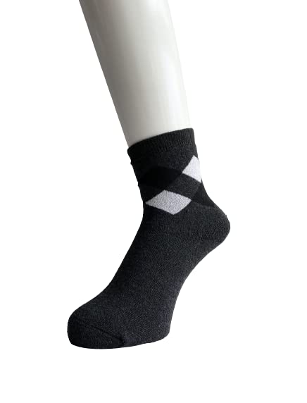 EM Wear Japan Warm Monochrome Pile Socks for Thick Cotton Sizes Set of 4 C32 Women's Fall/Winter, Blend, 23-25cm, (Colors Available)