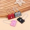 Fashionable Dollhouse Metal Chain Bag Pack Doll Bag Miniature Shopping Handbag For Clothes Accessories