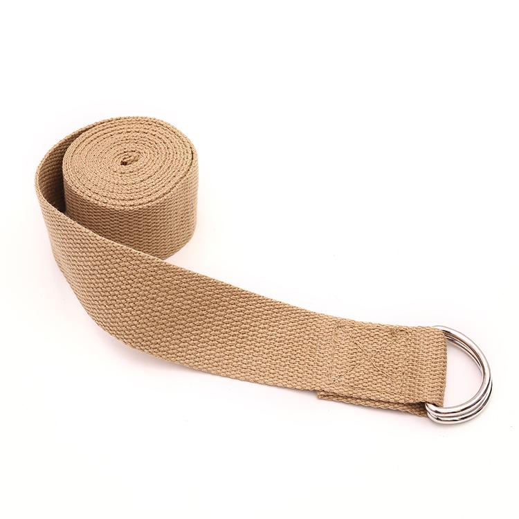 Sport Fitness Workout Gym High Elastic Cotton Custom Label  Yoga Strap for Stretching