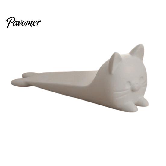 Lying Cat Doorstop 3D Printed Doorstop, Decorative Kitten Door Stopper Wedge, Durable Anti-slip Floor Carpet for Home Living Room Bedroom