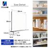 Acrylic Honpo Storage Divider Panel Shelf Partition Organizer Closet Bookshelf Organization Tidying Up Separation Set of (Clear, 4)