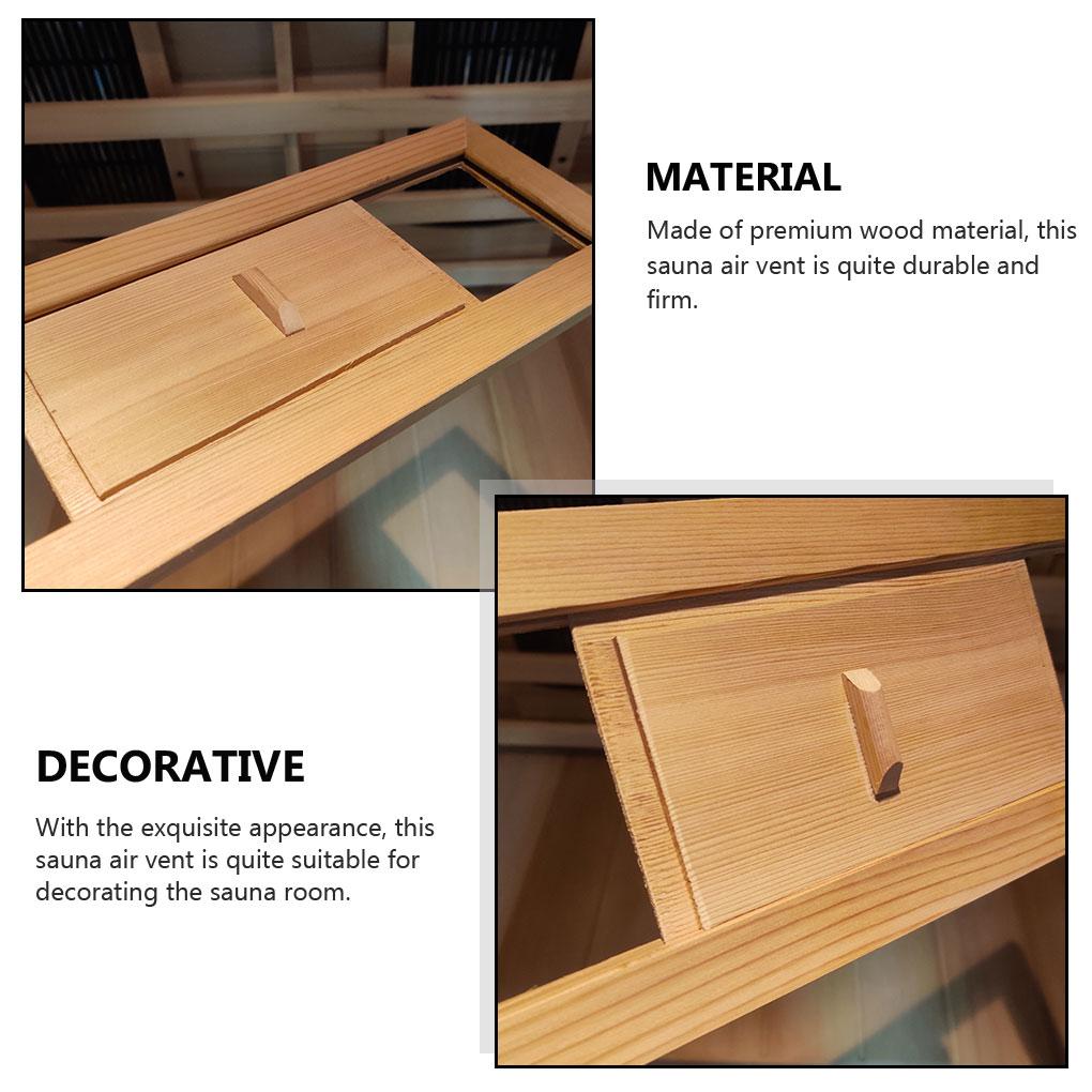 Sauna Air Vent Room Supplies Ventilated Grille Bath Accessories Smooth Wood Handily Install Steam Outlet