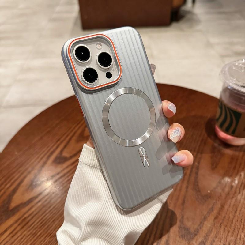Corrugated magnetic metallic paint for iPhone11 Promax mobile phone case Apple 11 matte PC case 11