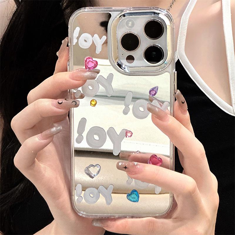Zhitai Apple iPhone 15 Pro Max Case with Mirror and Diamond Decor for 12th/14th Generation