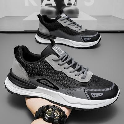 2025 Summer Men's Shoes New Breathable Sports Shoes Men's Trend Versatile Platform Casual Running Dad Shoes Men