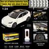 1:24 Model Y Premium Elektryczny Crossover Metalowy Odlew Model Samochodu Dekoracja na Biurko Kolekcjonerski Ornament Prezent Świąteczny Dla Przyjaciela