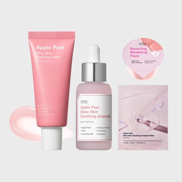 Apple Peel Cream + Ampoule (Apple Peel Modeling Pack + Apple Peel Mask Pack 1 Sheet Free)