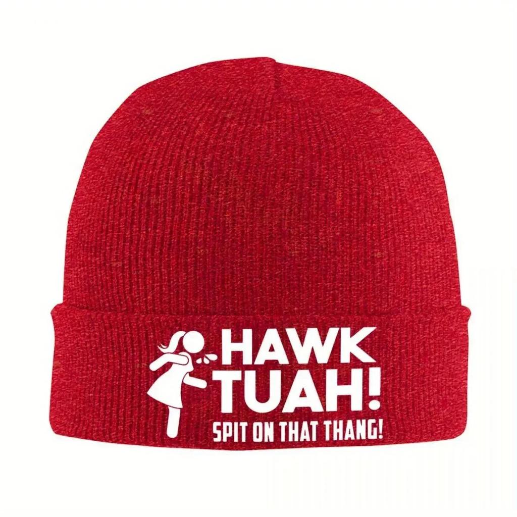 New Hawk Tuah Spit On That Thang Knitted Caps Womens Unisexs Beanie Autumn Winter Hat Crochet Melon Cap