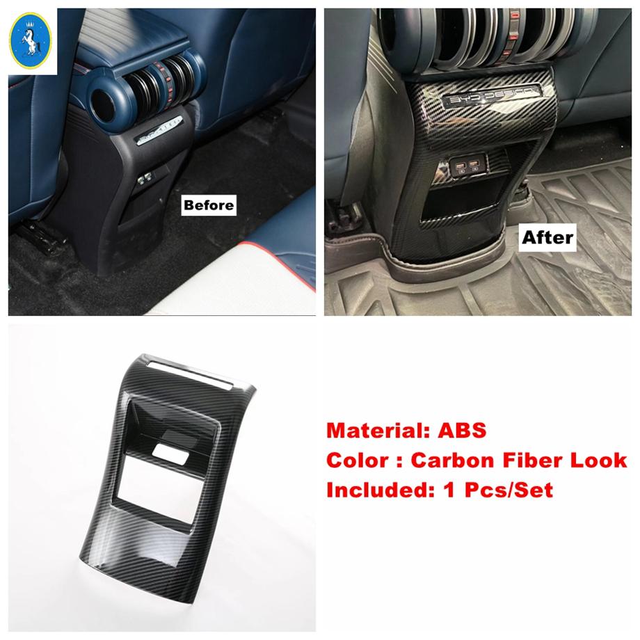 Carbon Fiber Door Speaker / Dashboard Air Vent / Shift Gear Panel Cover Trim For BYD Atto 3 Yuan Plus  - 2024 Auto Interior