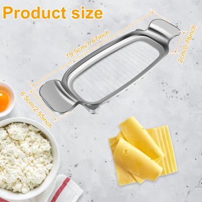 Butter Slicer Cutter Stainless Steel Cheese Slicer Multipurpose Wire Cheese Slicer Handheld Butter Slicing Tool Kitchen Gadgets