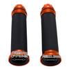 Nakira 314 Grip! Bike Grips Withs Custom Bar End, Aluminum Handle, 0.9 Inch (22.2 Mm) Diameter, For Motorcycles, (Deep Orange)
