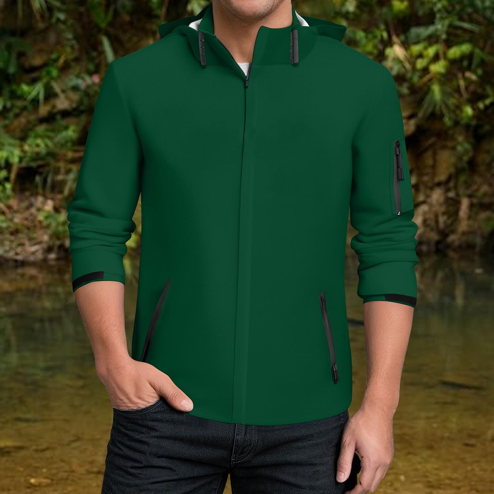 

Мужская водонепроницаемая ветровка, легкий дождевик с капюшоном для повседневной носки XXXXXL