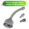Split System Drain Clog Remover AC Condensate Unclogger Vacuum Attachment Universal HVAC PVC Pipe Unclogger Leak Proof Connector Tool Heavy