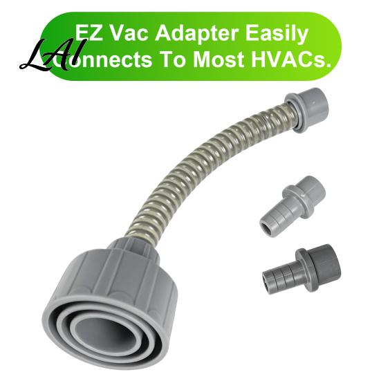 Split System Drain Clog Remover AC Condensate Unclogger Vacuum Attachment Universal HVAC PVC Pipe Unclogger Leak Proof Connector Tool Heavy