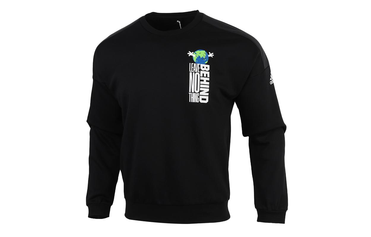Adidas Sweatshirts Men s Black Crew Neck Moderate Regular GF0032 S