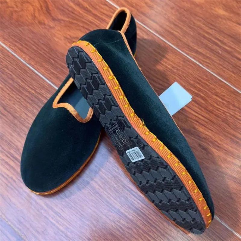 Fashion Casual Flats Shoes for Women 2025 Velvet Soft Canvas Black Loafers Spring Autumn Slip-on Shallow Ladies Shoes On Offer New In