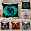 Game AAssassins CCreed Pillow Case Silky Elegant Comfort Sofa Bed Invisible Zipper