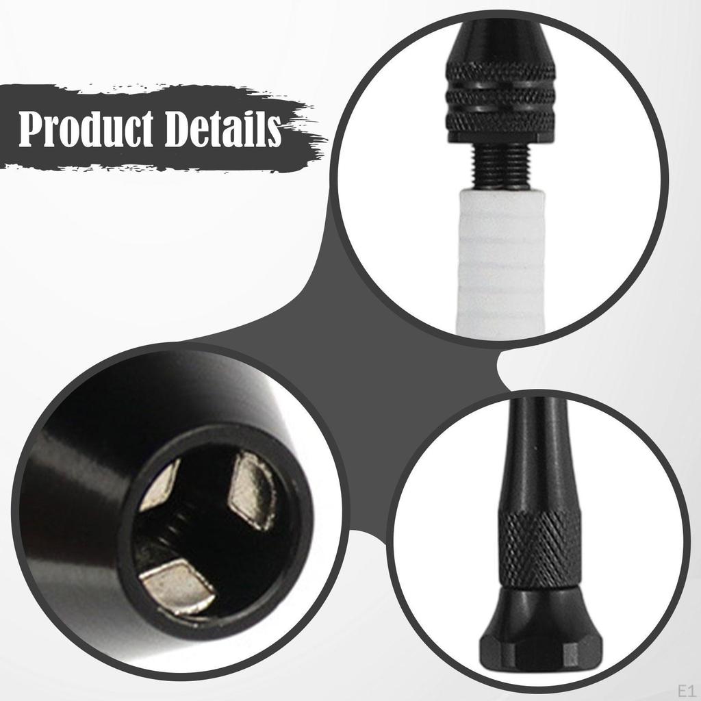 Manual Drill Tool for Pin Vise, Micro Clamping Range 0.3-3.4mm Crafting