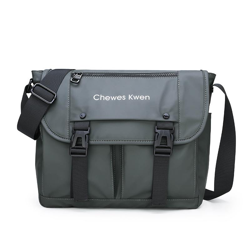 Shoulder Bag Men s Retro Postman Bag Business Casual Crossbody Bag Large Capacity Canvas Bag Men s Backpack зелёный