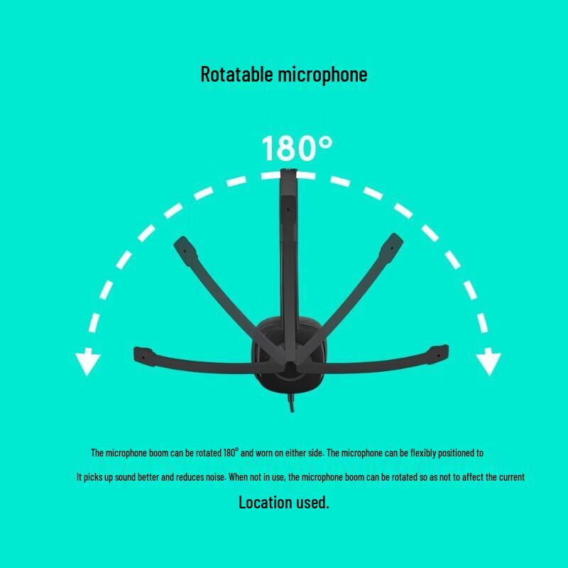 Logitech H151 Wired Computer Headset with Mic