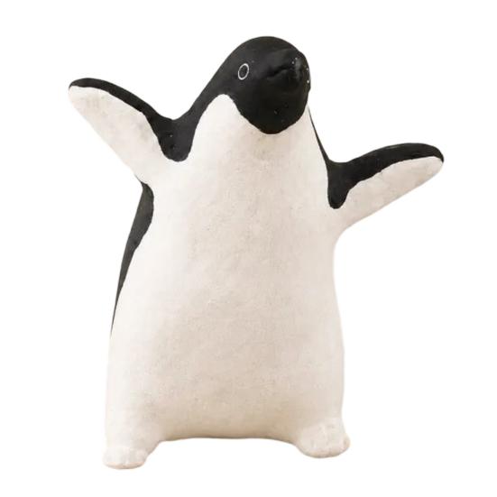 Compact Wildlife Statues Cute Penguin Figurine, Nordic Style Small Animal Statue, Whimsical Playful Home Embellishments Desk Shelf Tabletop