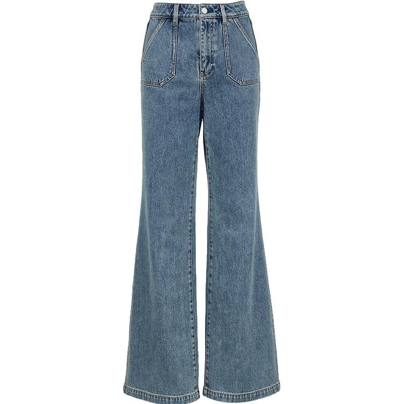 

ONLY Women s High-Waist Flared Washed Denim Jeans XS