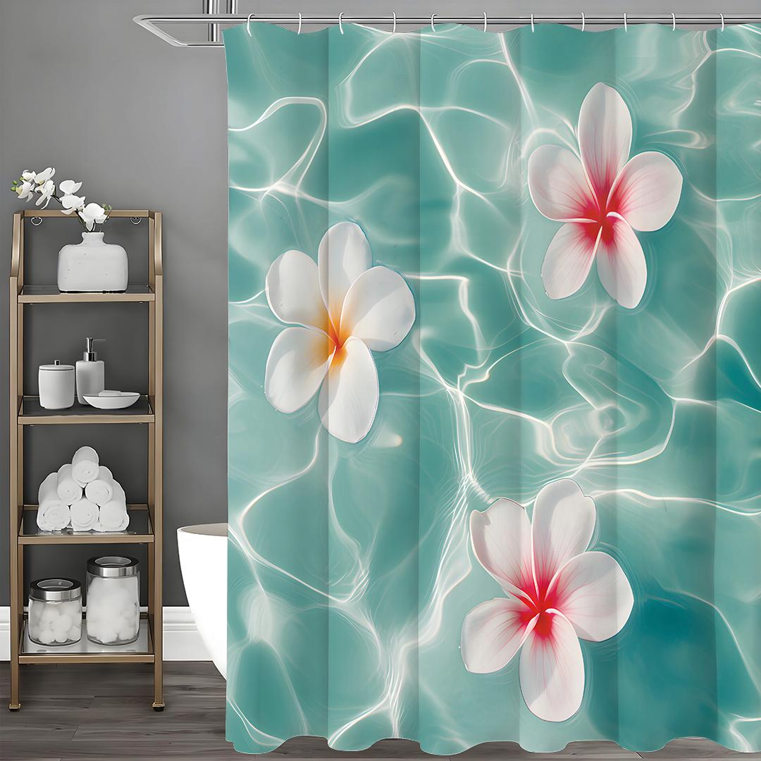 

Шторка для душа Egg Flower Ocean, Декоративная шторка для душа для ванной комнаты, Водонепроницаемая шторка для душа с крючками 90*180cm