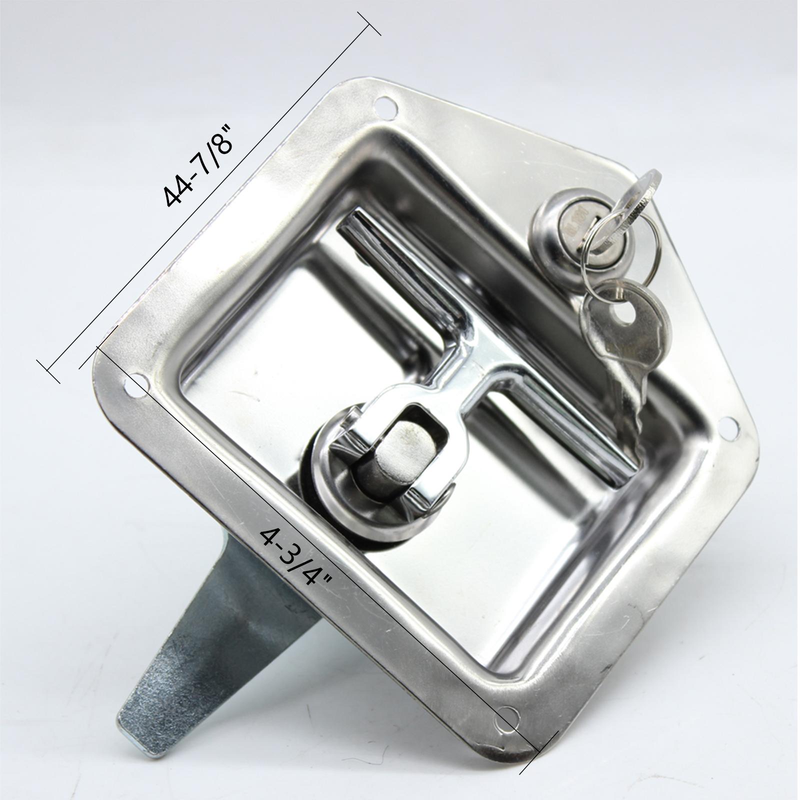 

4 шт. нержавеющая сталь Т-образная ручка защелка дверная защелка с ключами ящик для инструментов для автофургона прицеп грузовик кемпер прицеп дверная защелка Т-образная ручка запирание