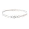 Stretch Elastic Band Pearl Waist Chain Pearl Beads Elastic Waistband Rhinestone Decor Strap  Party