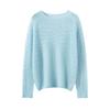 2024 Women's Cashmere Silk Knit Sweater - Hollowed-Out Long Sleeve Autumn/Winter Top
