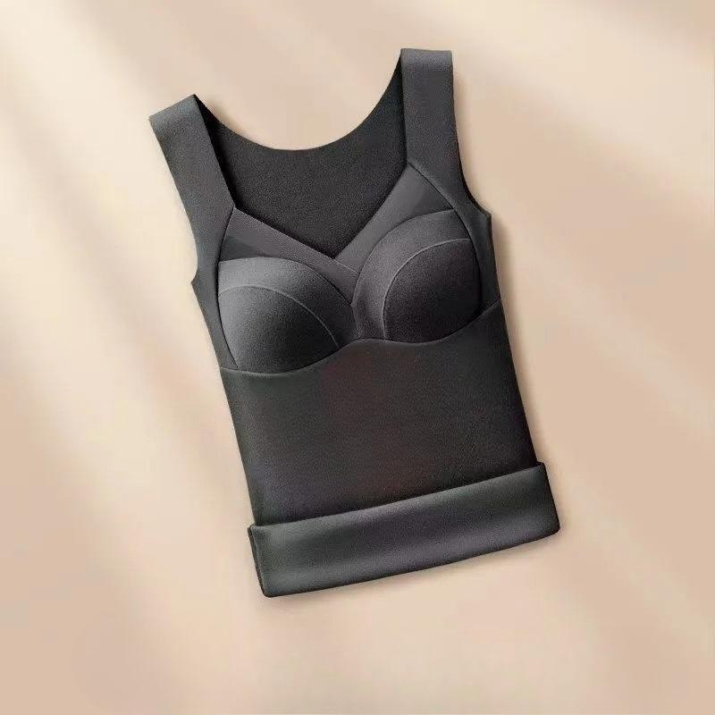 Женская термофутболка с флисовой подкладкой, самонагревающаяся, бесшовная, с подкладкой, зимний топ XL