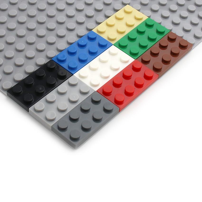 88Pcs Thin Figure Bricks Plate 3020 2x4 Dots Building Blocks Particle Educational Creative Size Compatible Brand Leduo Kid Toys