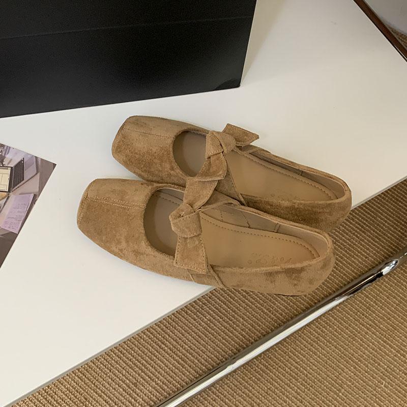 Fashion New Fashion Butterfly-Knot Women Flats With Shoes Female Shallow Footwear Slip On Ladies Flats Mary Janes Lolita Shoes