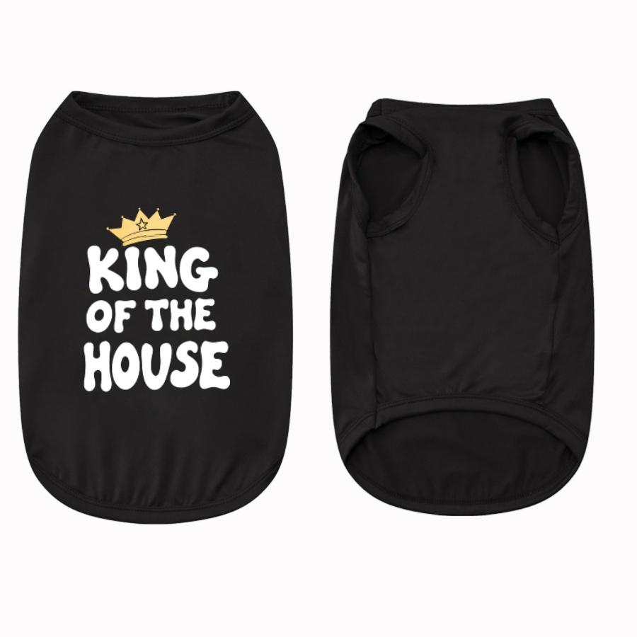 1pc Fashion Graphic Dog Vest, Stretchy Sleeveless Pet T-Shirt, Casual Indoor Outdoor Costume for Small Breed Dogs