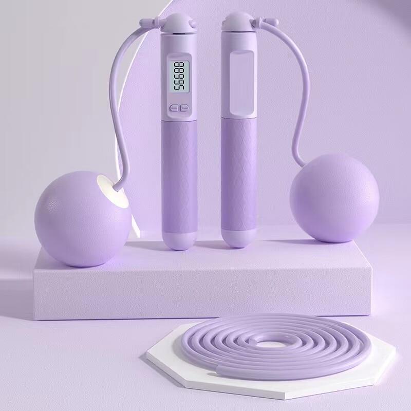 Weighted Jump Rope Set with Steel Wire Ropes