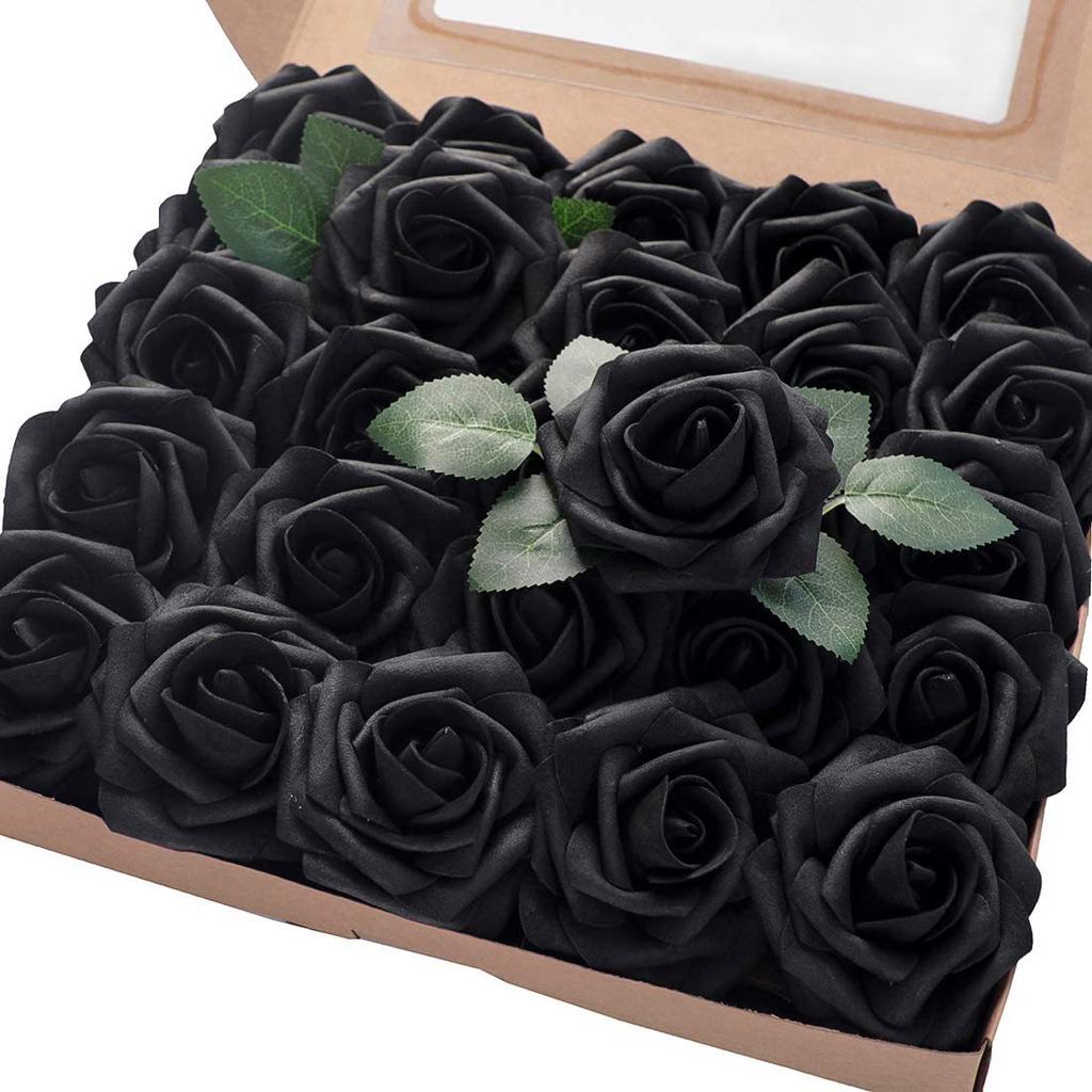 Diameter 8cm 25pcs Artificial Flowers Fake Flowers Roses For DIY Wedding Bouquets Centerpieces Arrangements Party Home Decor