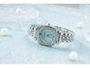 Gypsophila Steel Band Luxury Women's Quartz Watch with Diamond-Set Round Dial