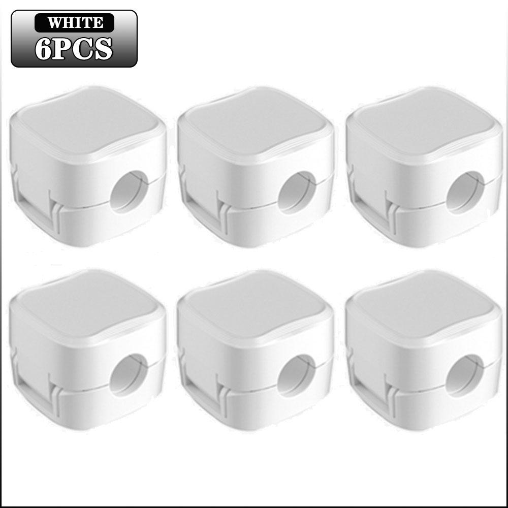 6-18PCS Magnetic Charging Cable Holder Desk Organizer Cord Wrap No Drill Cable Clips Cable Management for Home Office
