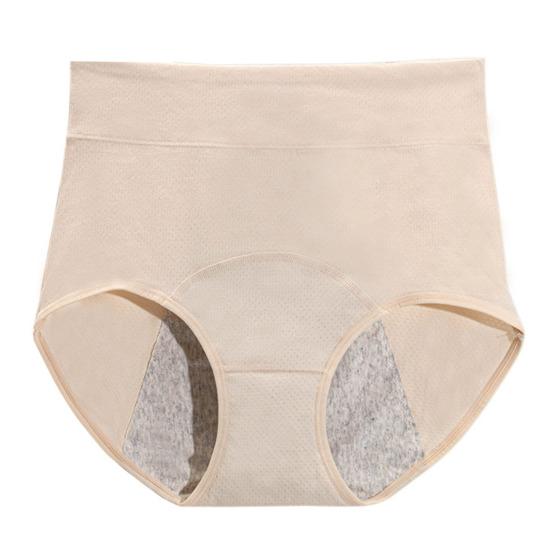 Frauen Höschen Einfarbig Plus Größe Weichen Hintern-angehoben Hohe Taille Nahtlose Elastische Periode