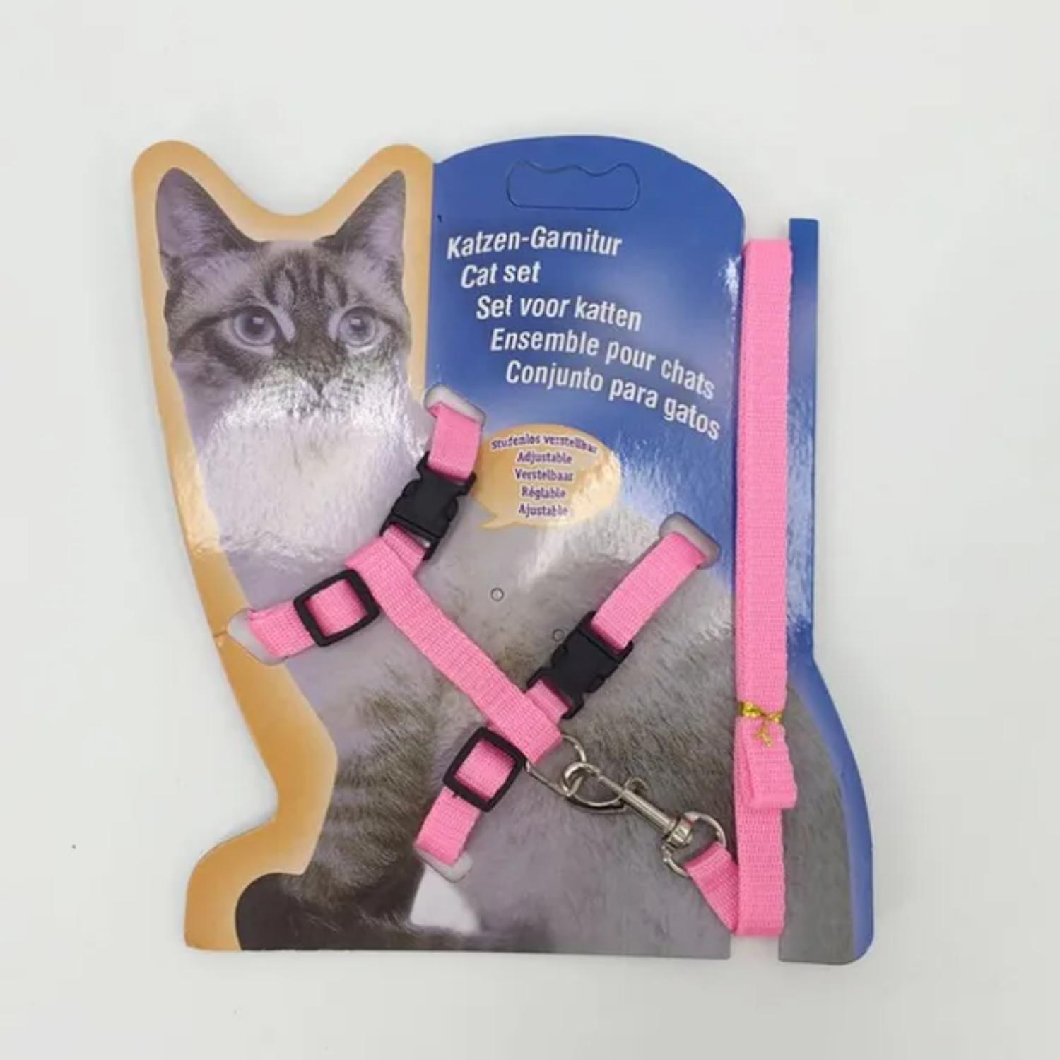 

Новый мягкий и удобный регулируемый нейлоновый ошейник-поводок для кошек - идеально подходит для собак и щенков мелких и средних пород, обеспечивает безопасность 1x120cm розовый