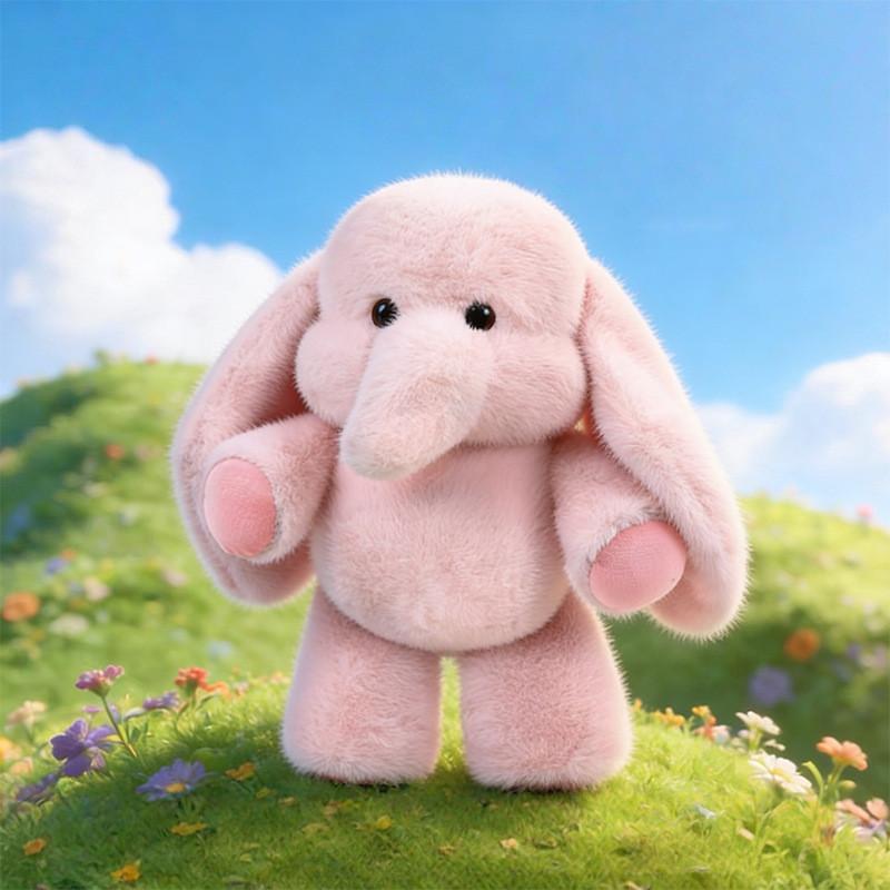 Plush Elephant Toy Soft Short Plush Stuffed Animal For Kids Gift Baby Bedtime Comfort